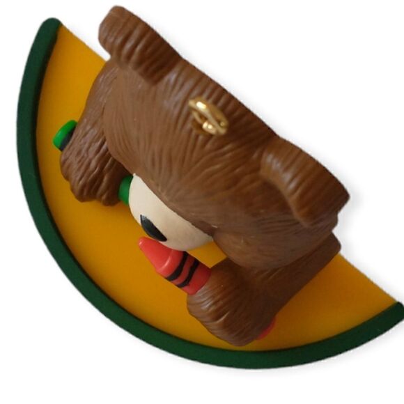 Crayola Ornament Christmas Teddy Bear Crayons Binney Smith Teacher Gift Vtg 1992 - Picture 8 of 16